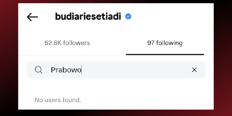 Budi Arie Setiadi, menjadi sorotan publik usai diketahui sempat berhenti mengikuti akun Instagram Presiden Prabowo Subianto tidak lama setelah dirinya direshuffle dari Kabinet Merah Putih.